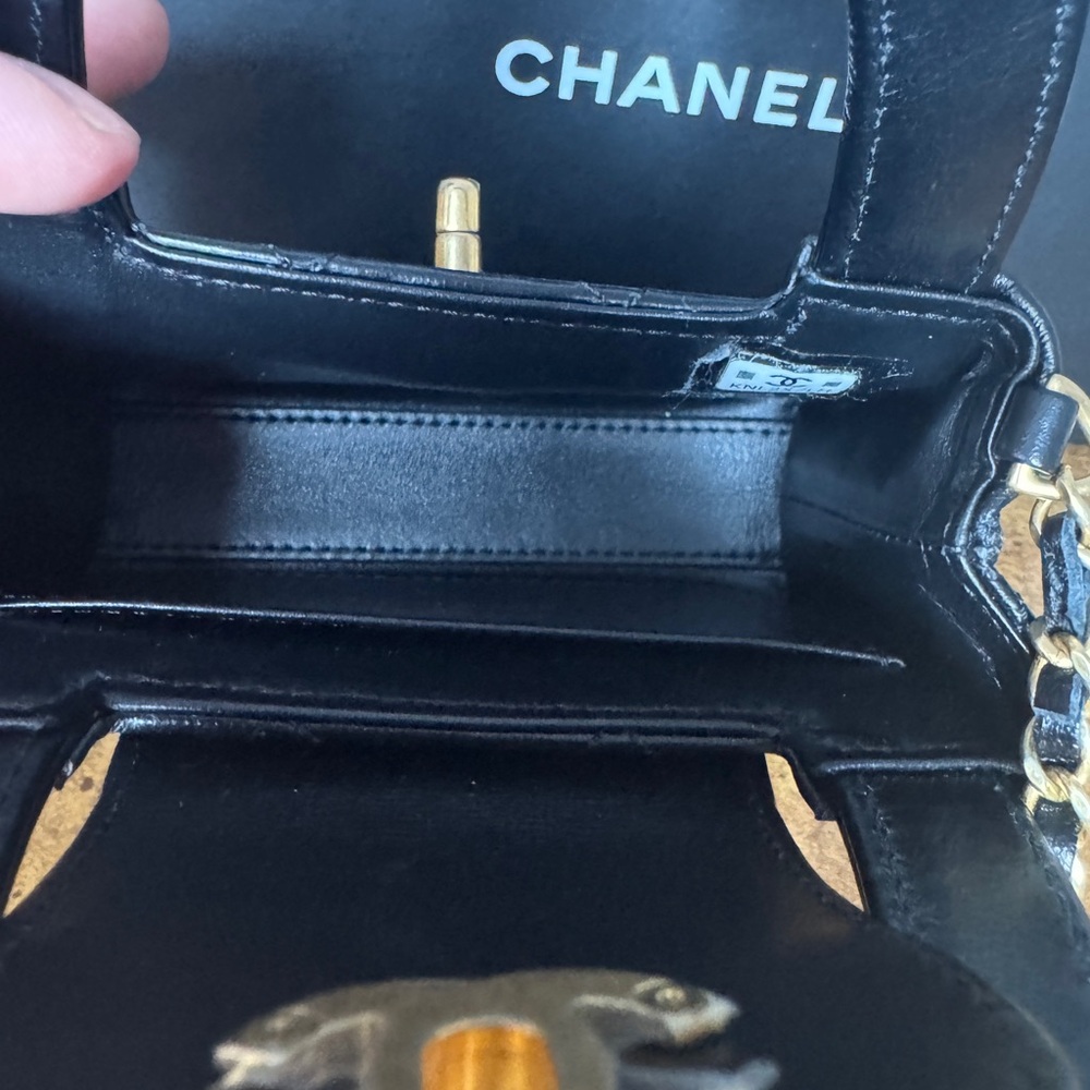CHANEL Black Quilted Mini Kelly Bag with GHW - Picture 12 of 13